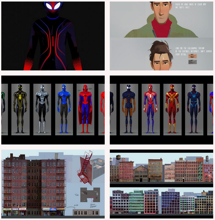 Some design concepts of Spiderverse